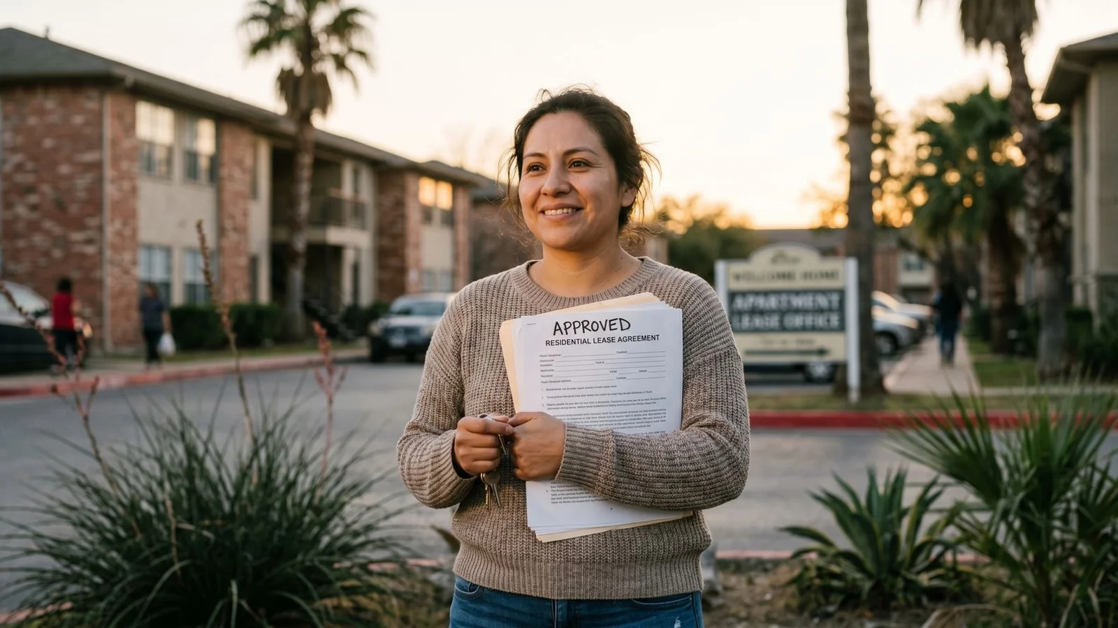 San Antonio renter holding approved lease despite an eviction history