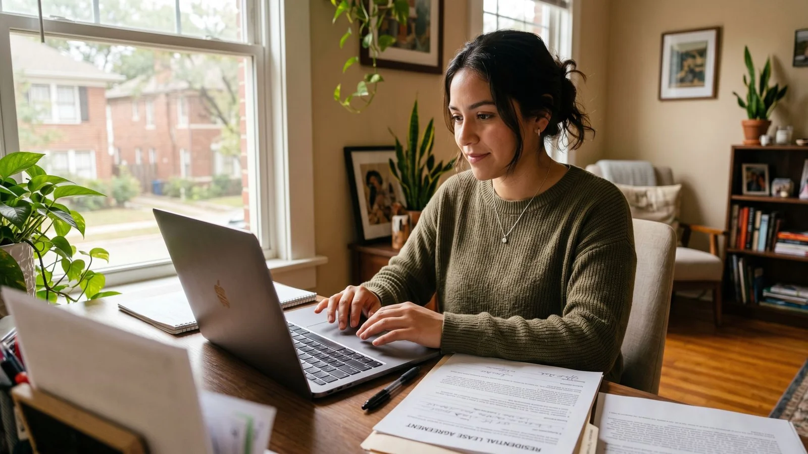 Third-party guarantor company laptop process for apartment approval