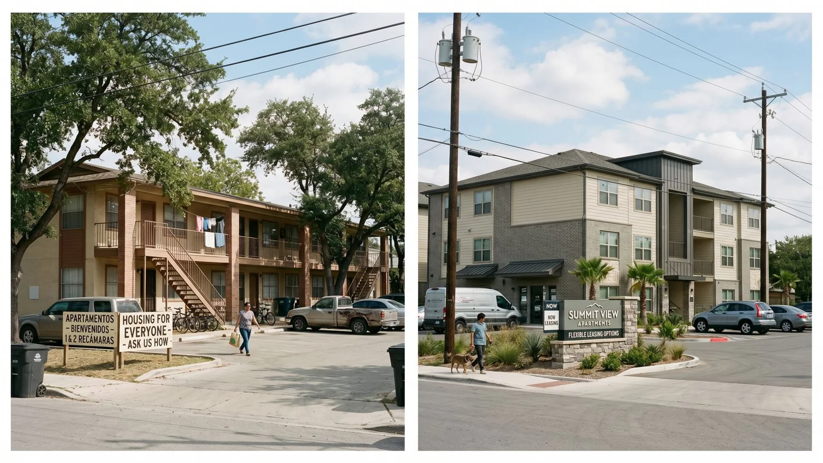 Comparison of no-credit-check vs. flexible-credit apartment communities
